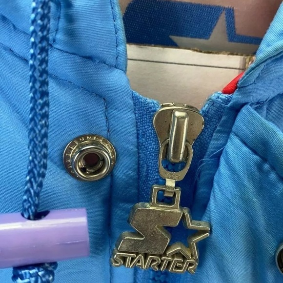 Vintage Starter Houston Oilers Zip Up Coat Large - Picture 6 of 12